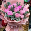 Bó hoa cúc mẫu đơn màu hồng